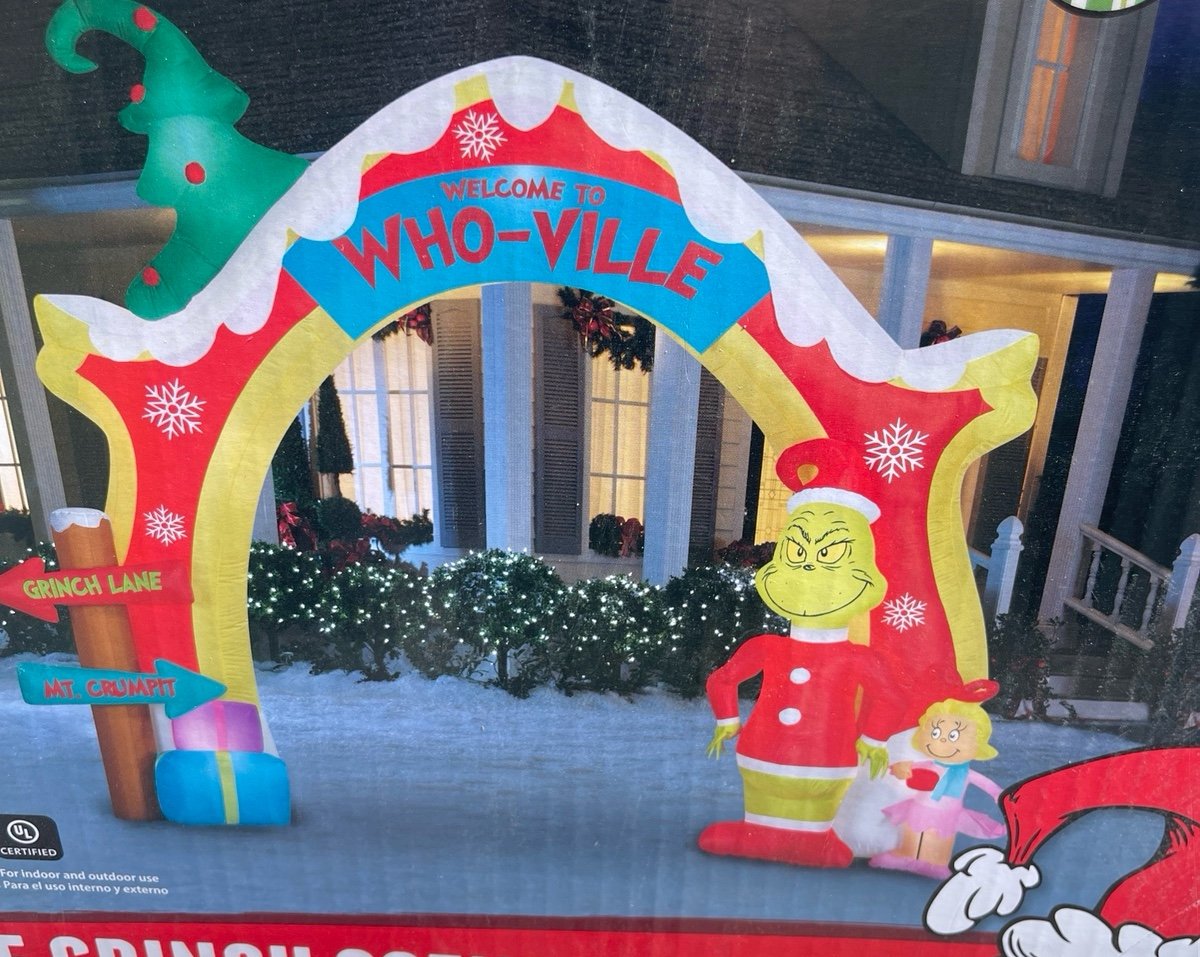 Christmas grinch airblown