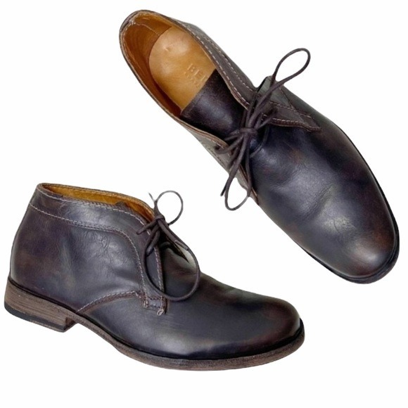 Bed Stu Mens Cobbler Series Leather Chukka Boots brown lace up sz 8