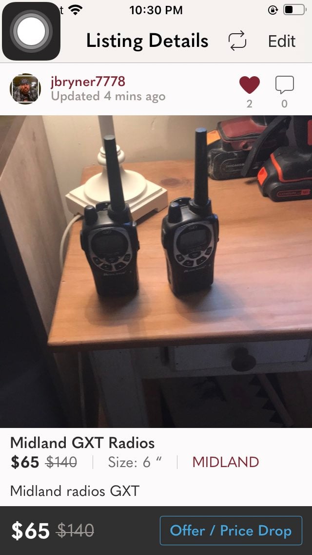 Midland GXT radios
