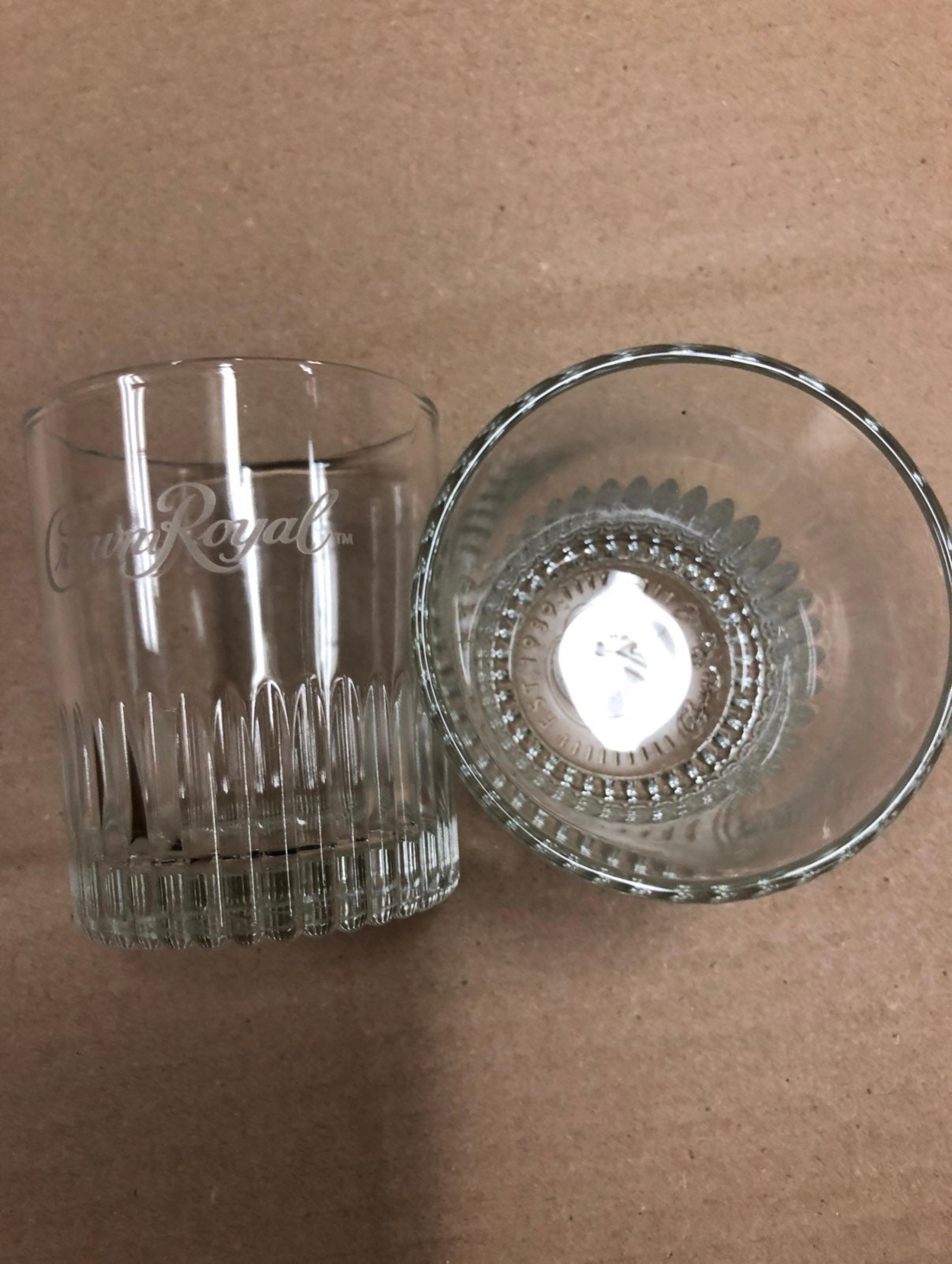 2 new Crown royal whiskey glasses