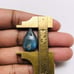 Labradorite & Rainbow Pear Shape Cabochon-2Pc-Lot-LRL-14-01