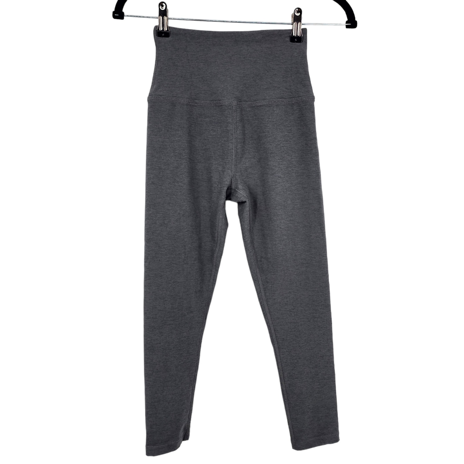 Beyond Yoga High Waisted Gray Cropped 7/8 Length Soft Leggings Size Small