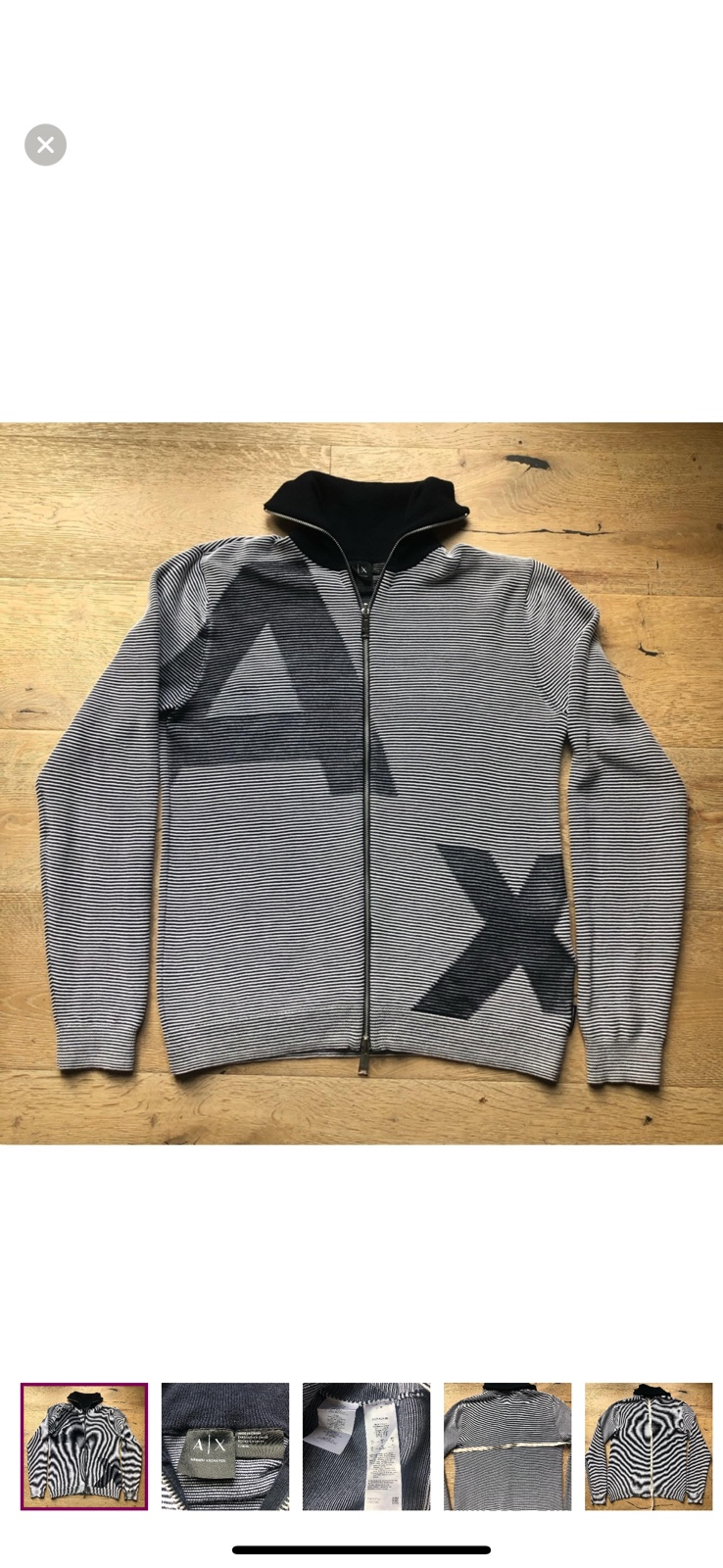 Armani Exchange Men’s full zip size L price firm !