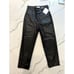 Pistola NWT Tammy Faux Leather Trouser in Slate Black Size 25
