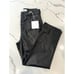 Pistola NWT Tammy Faux Leather Trouser in Slate Black Size 25