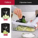 Spiralizer Vegetable/Onion Chopper w/Container/Dicer Cutter(8 in 1, White)