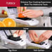 Spiralizer Vegetable/Onion Chopper w/Container/Dicer Cutter(8 in 1, White)