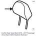 Kia Rio Backseat Head Rest 2016-2019 OEM