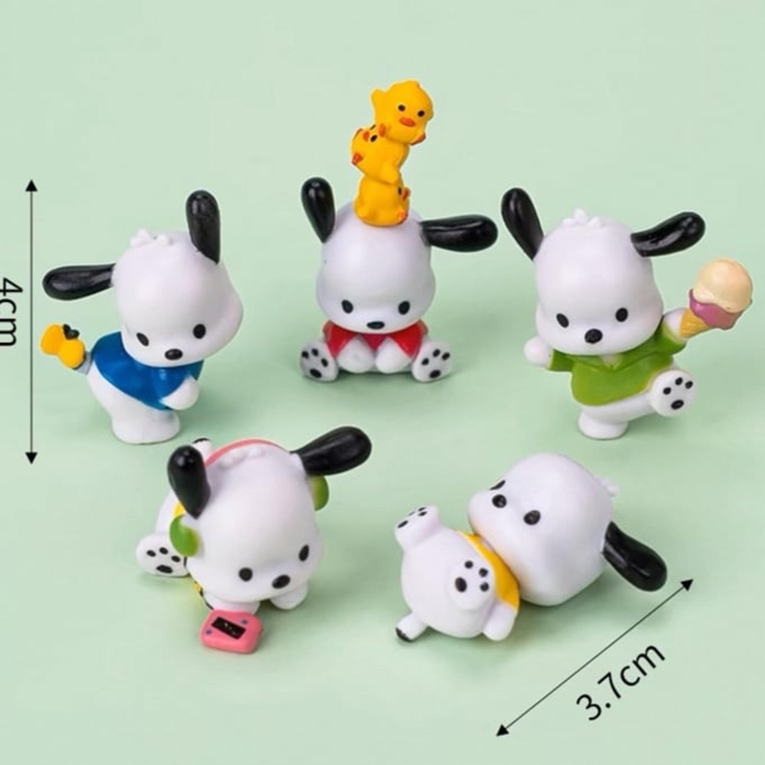 Sanrio Hello Kitty My Melody Kuromi Dolls PVC Action Figures DIY Ornament Kids