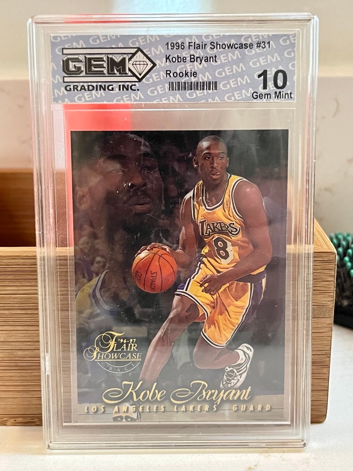 Kobe Bryant Rookie 1996 Flair Showcase Row 1 Gem Mint 10