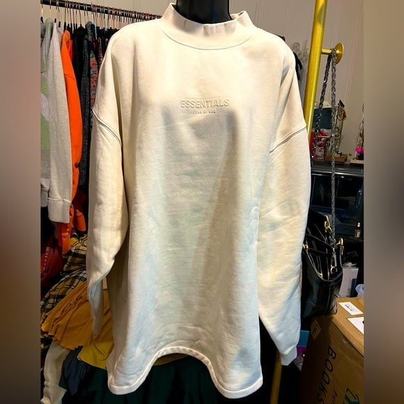 NWT Men’s ESSENTIALS Sweater - Egg Shell/Cream - 2XL