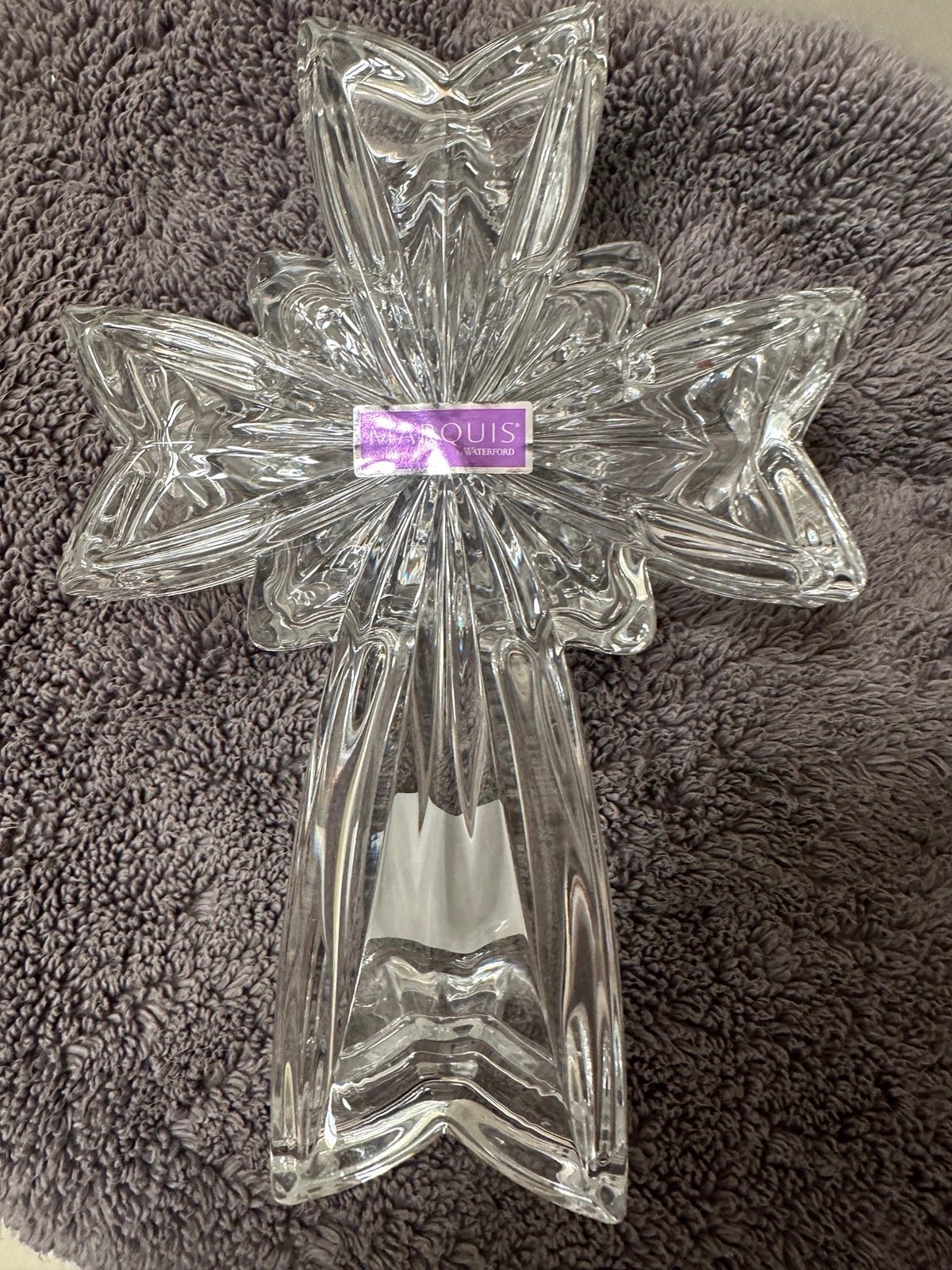 Waterford Crystal Cross Box Spirituality Covered 7” New in Box 1051342