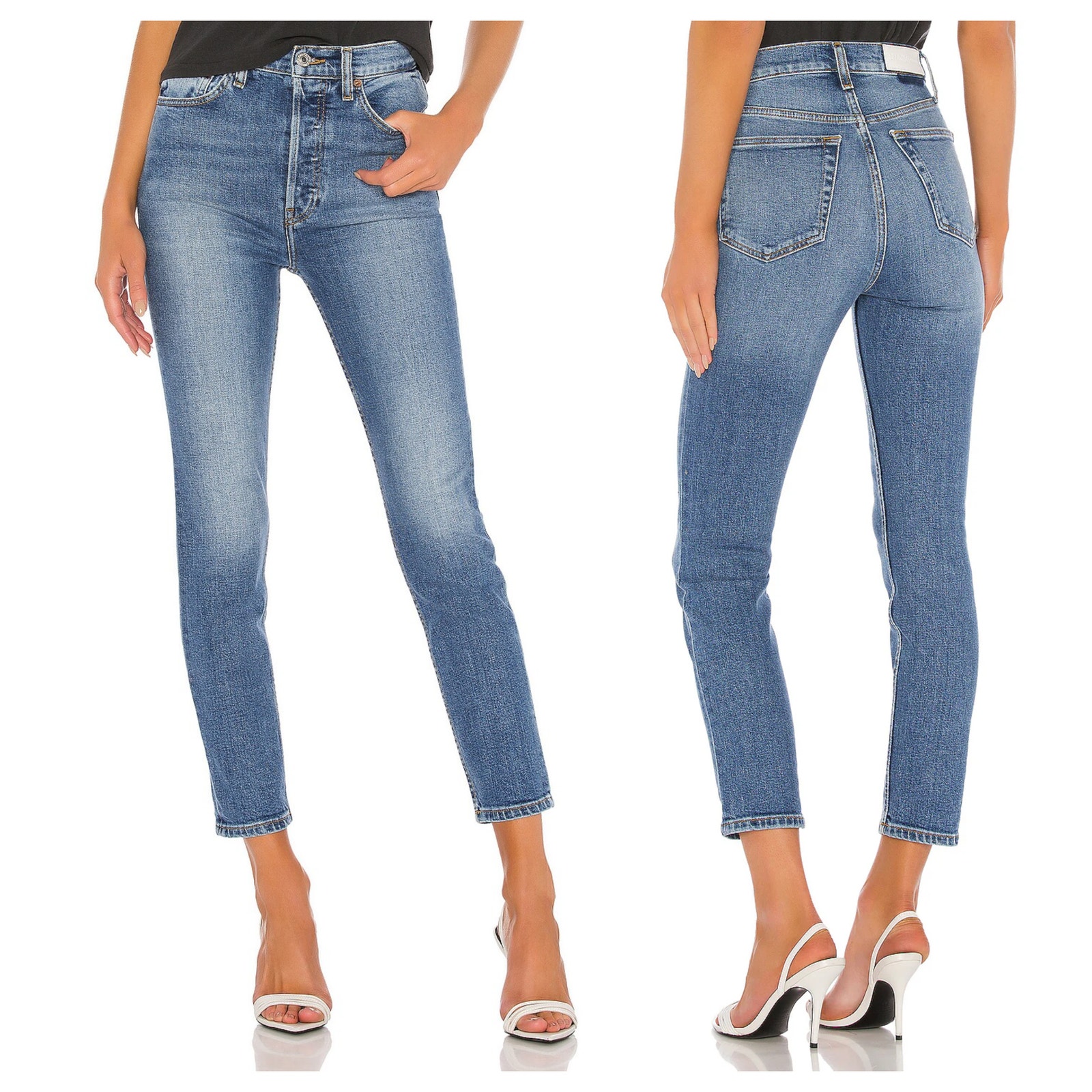 RE/DONE JEAN SKINNY ULTRA HIGH RISE ANKLE Size 29