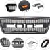 04-08 Raptor Style Aftermarket Grille for Ford F-150 with LED Grille Lights