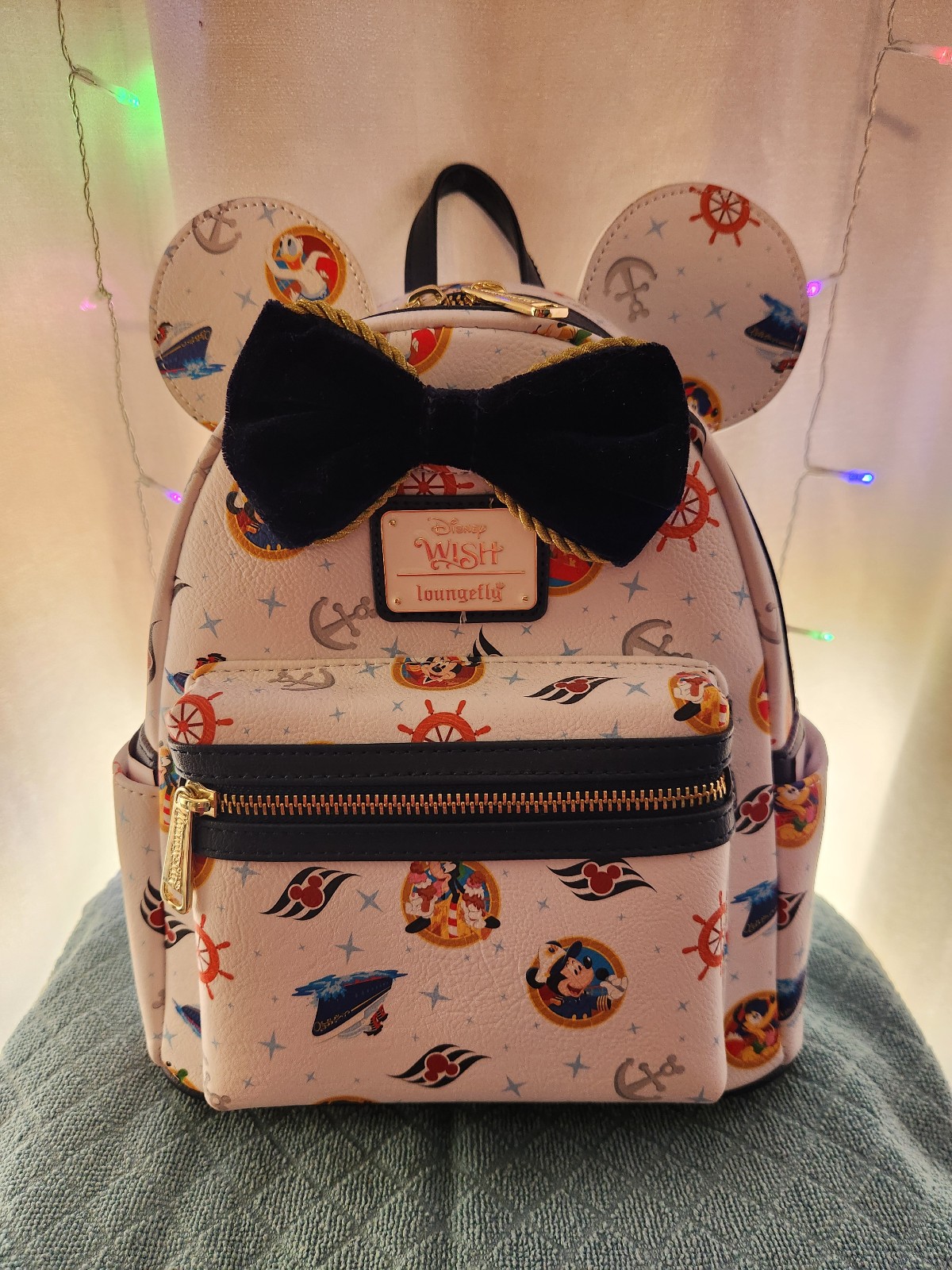 Loungefly Mini Backpack Disney Cruiseline Wish Boat