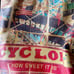 Tote Bag Cyclone Insiders Brand Black Leather Graphic Print Large Bag