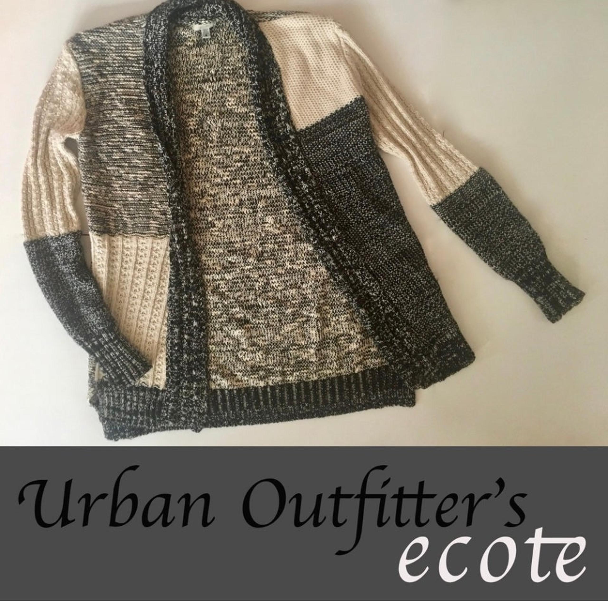 Urban Outfitter / Ecote Patchwork Knit Cardigan Sweater - small