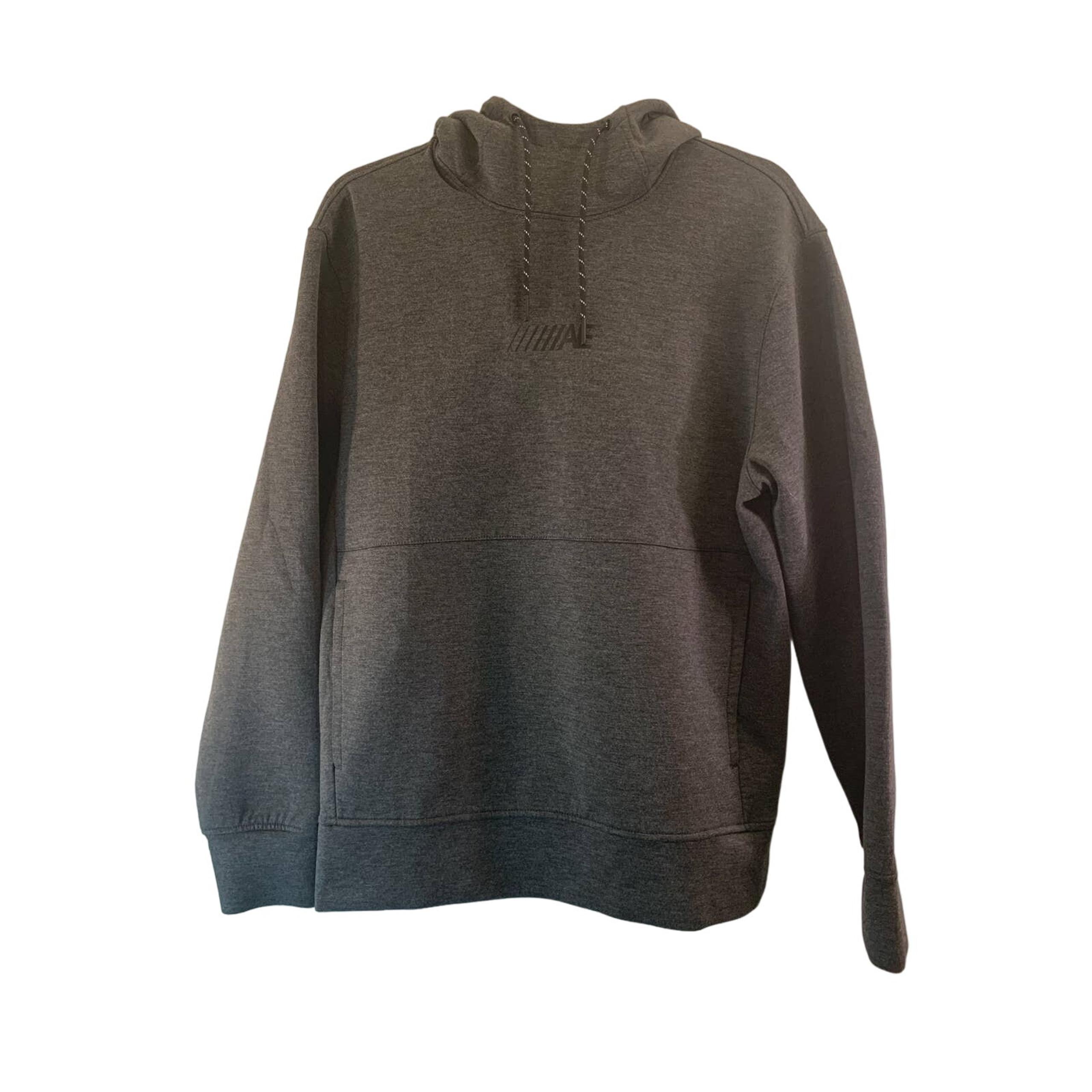 AMERICAN EAGLE Men’s Charcoal Scuba Neck Hoodie / Size: Medium