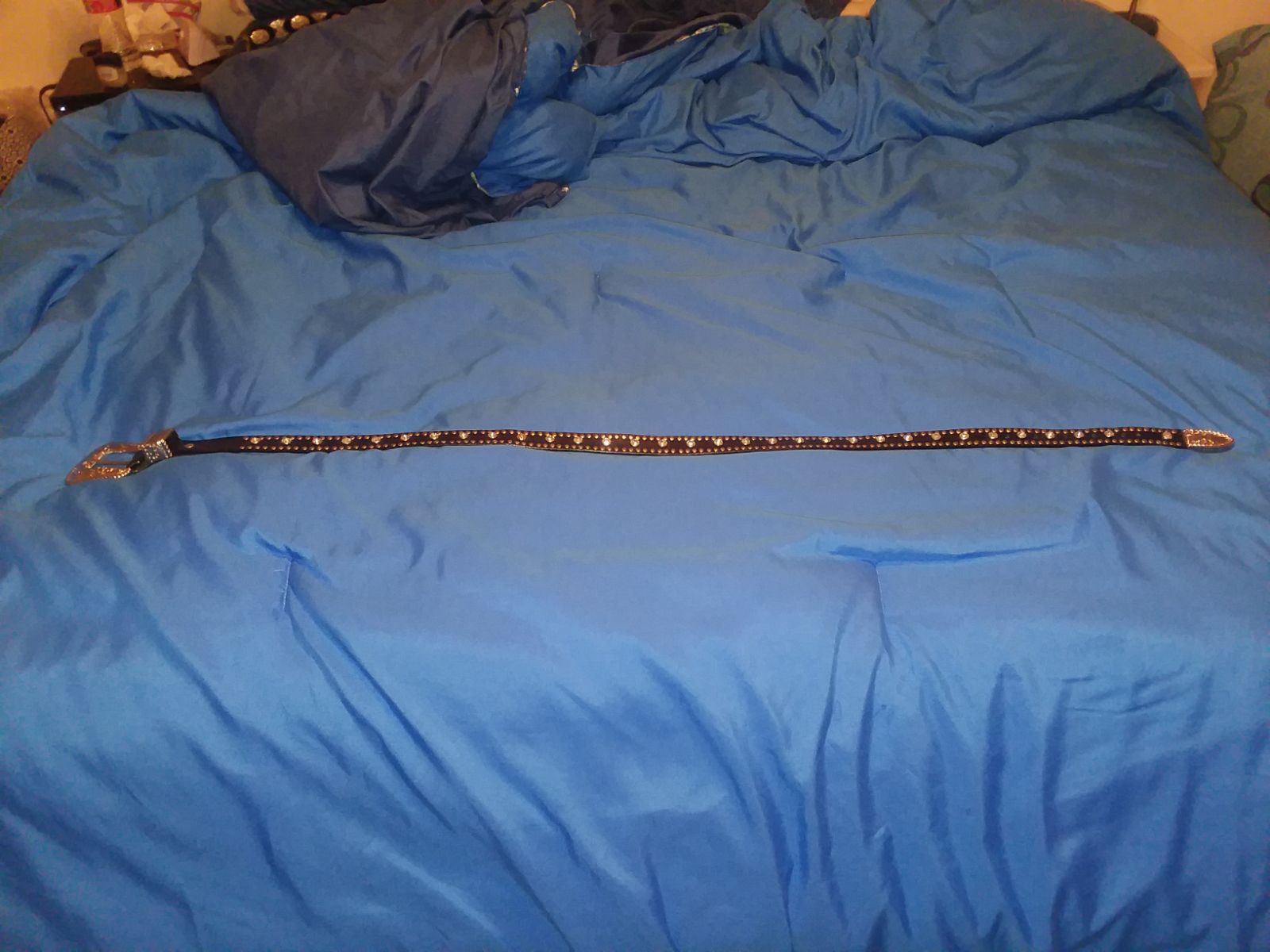 Nocona Rhinestone Leather belt