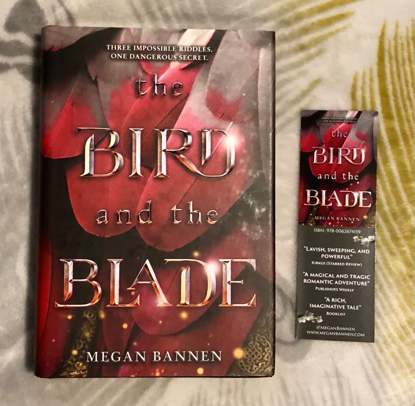 Hand Signed The Bird and the Blade by Megan Bannen w/ Stamps & Swag