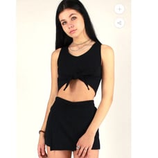 Purrr Melrose Two Piece Cropped Set
