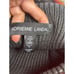 Adrienne Landau WOMEN's Fur Pom Pom BLACK Metallic Beanie Hat NWOT