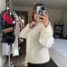 Revolve Autumn Cashmere | Ivory 100% Cashmere Sweater Size: M