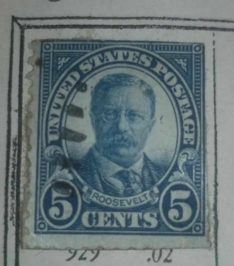 1922 roosevelt 5 cent stamp