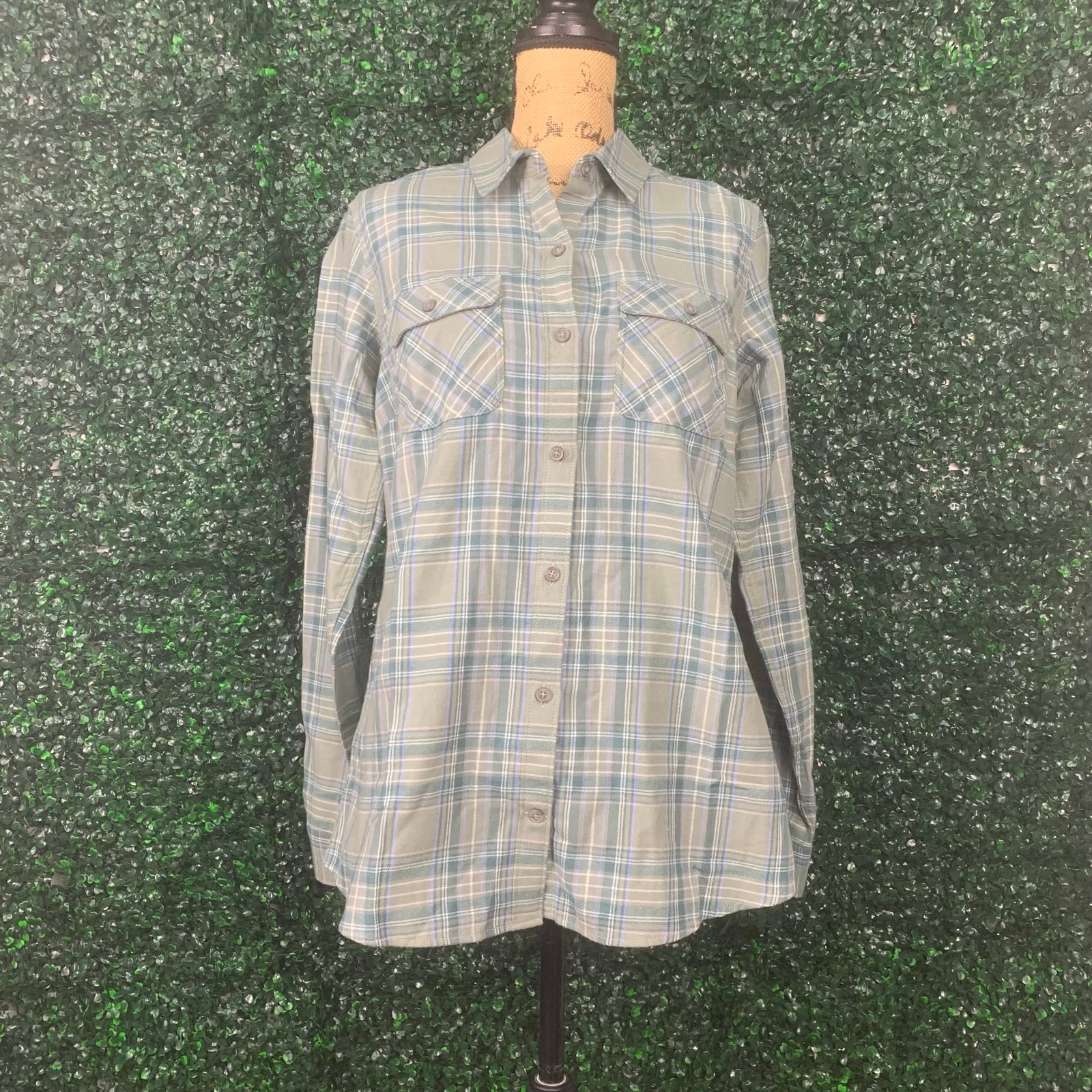 Eddie Bauer Womens Size Medium Tall Firelight Flannel Shirt NWT 75
