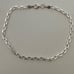 925 Silver 8.25” 3mm bracelet unisex link chain