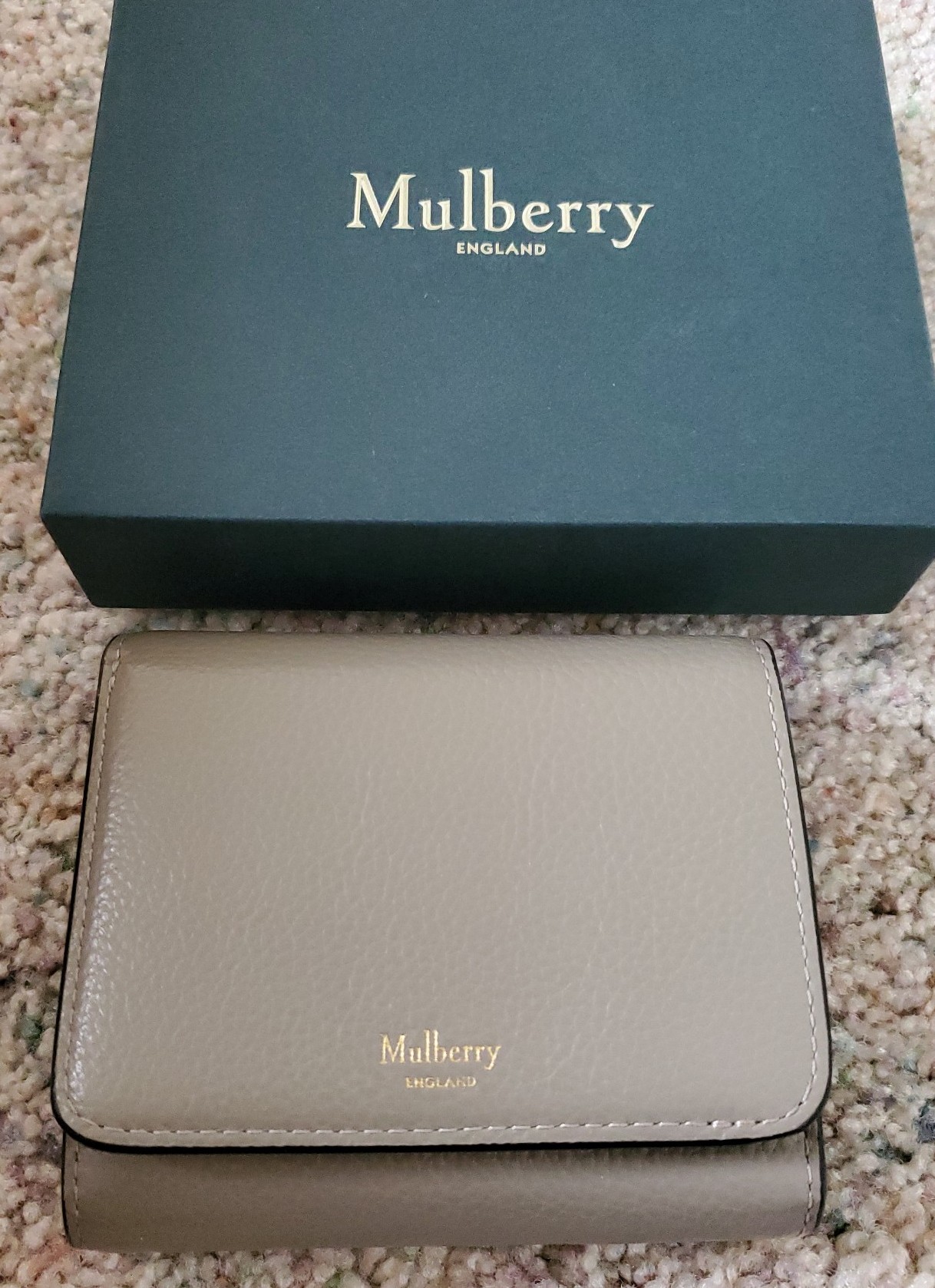 Mulberry grey small continental French wallet Wallets