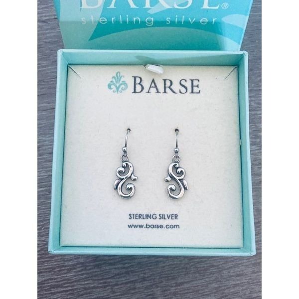 Barse Sterling Silver Scroll Earrings