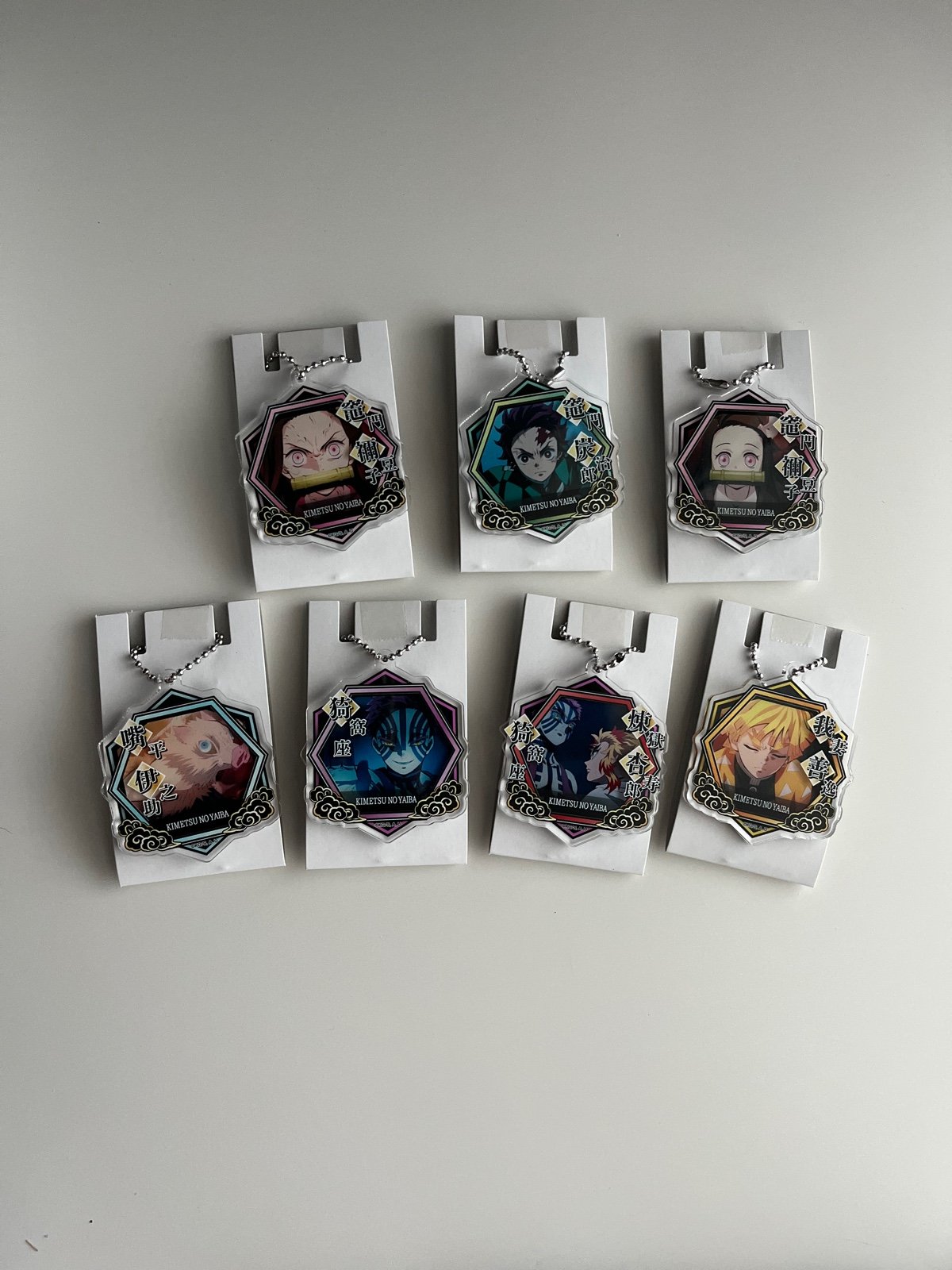 Demon Slayer Acrylic Keychain Set