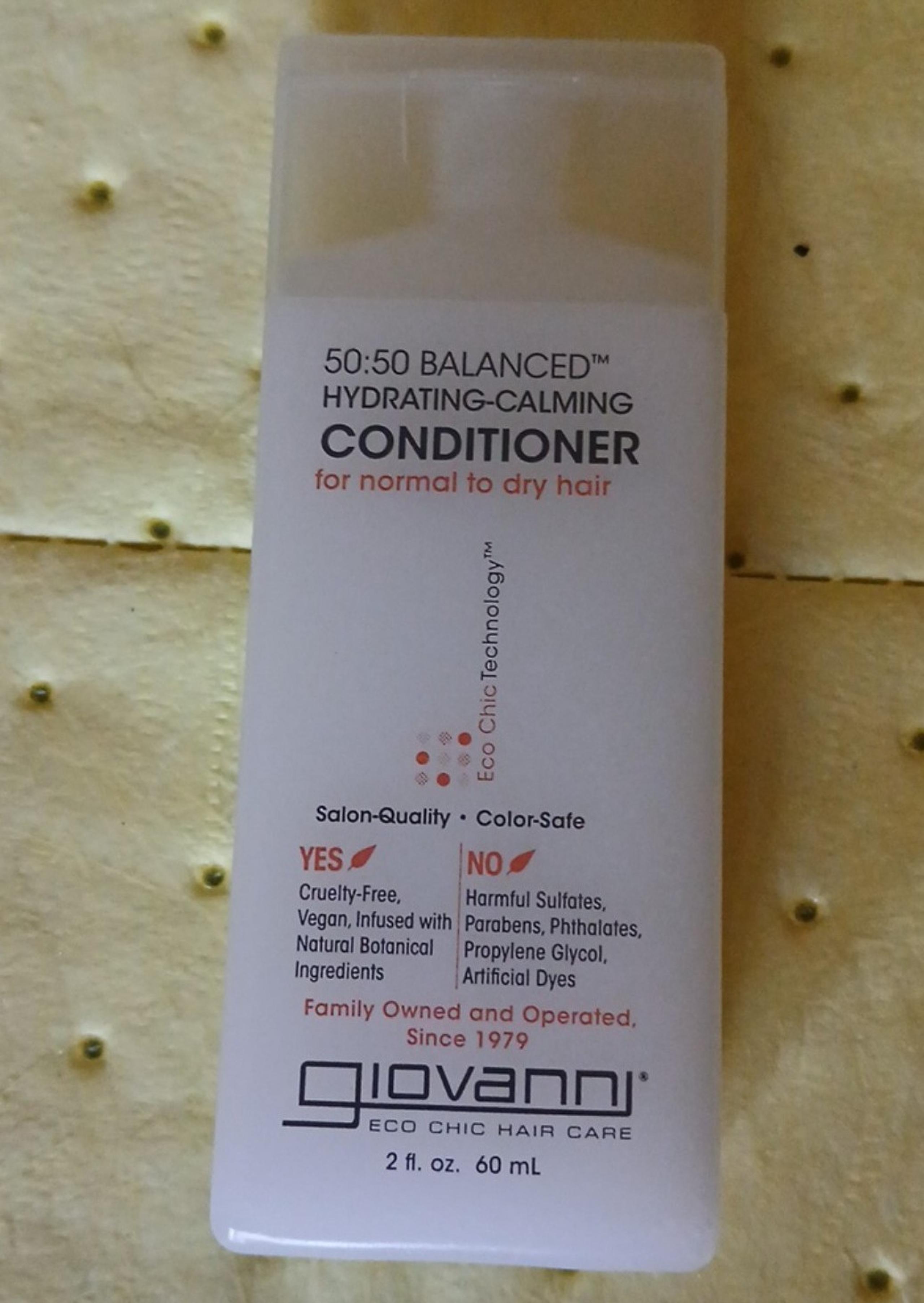 Giovanni 50 50 Balanced Hydrating CALMING Conditioner 2 fl oz NWT