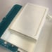 Vintage Caboodles Blue White Tiered Makeup Travel Case Model 5626 With Mirror