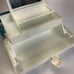 Vintage Caboodles Blue White Tiered Makeup Travel Case Model 5626 With Mirror