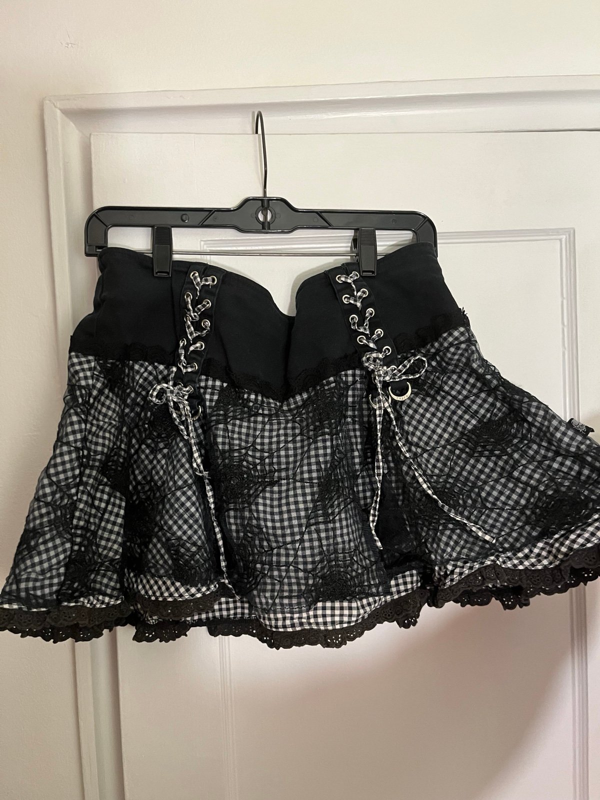Rare Vintage Tripp NYC Spiderweb / Cobweb Mini Skirt - M