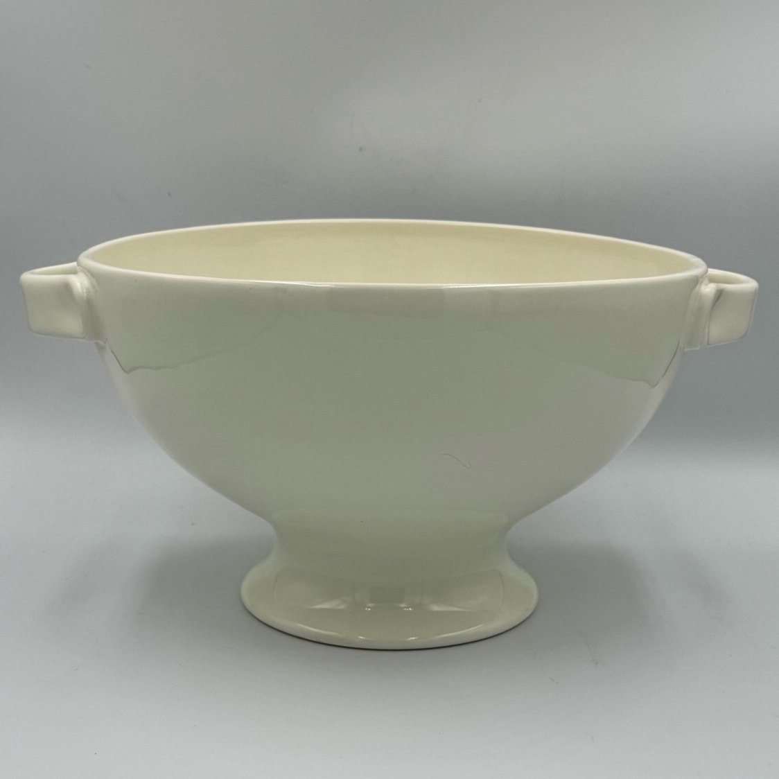 Pottery Barn Studio Ivory by Barbara Eiger Large Pedestal Serving Bowl