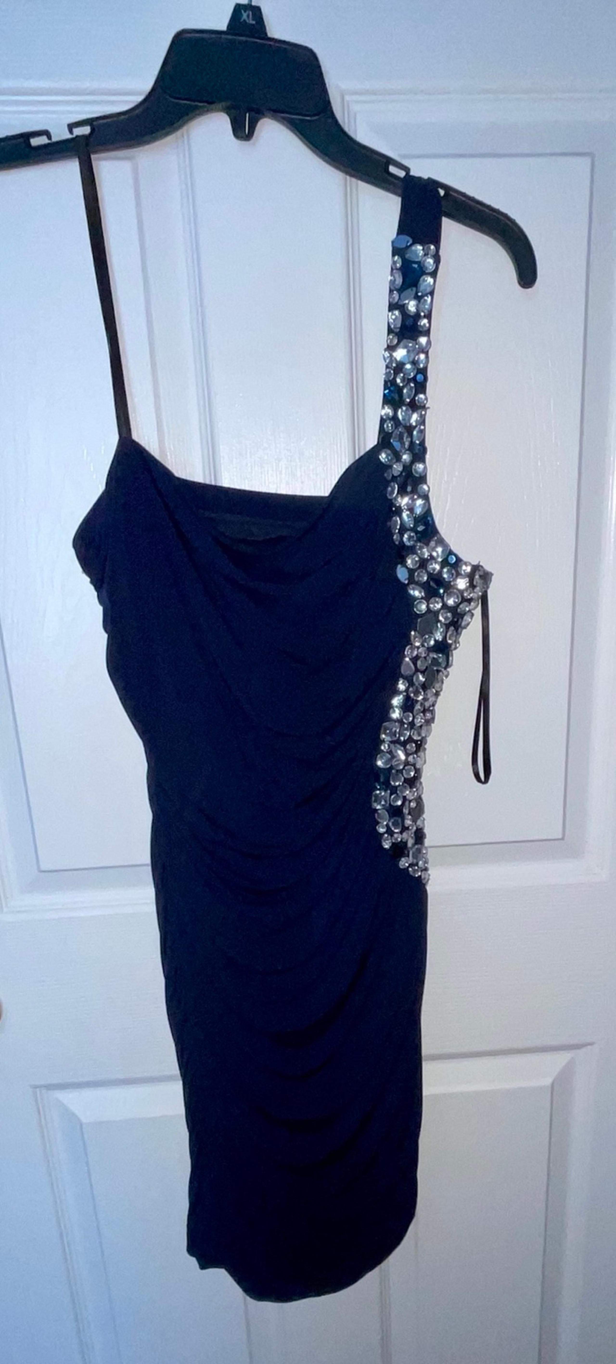 City Triangles Blue One Shoulder Bodycon Dress XL
