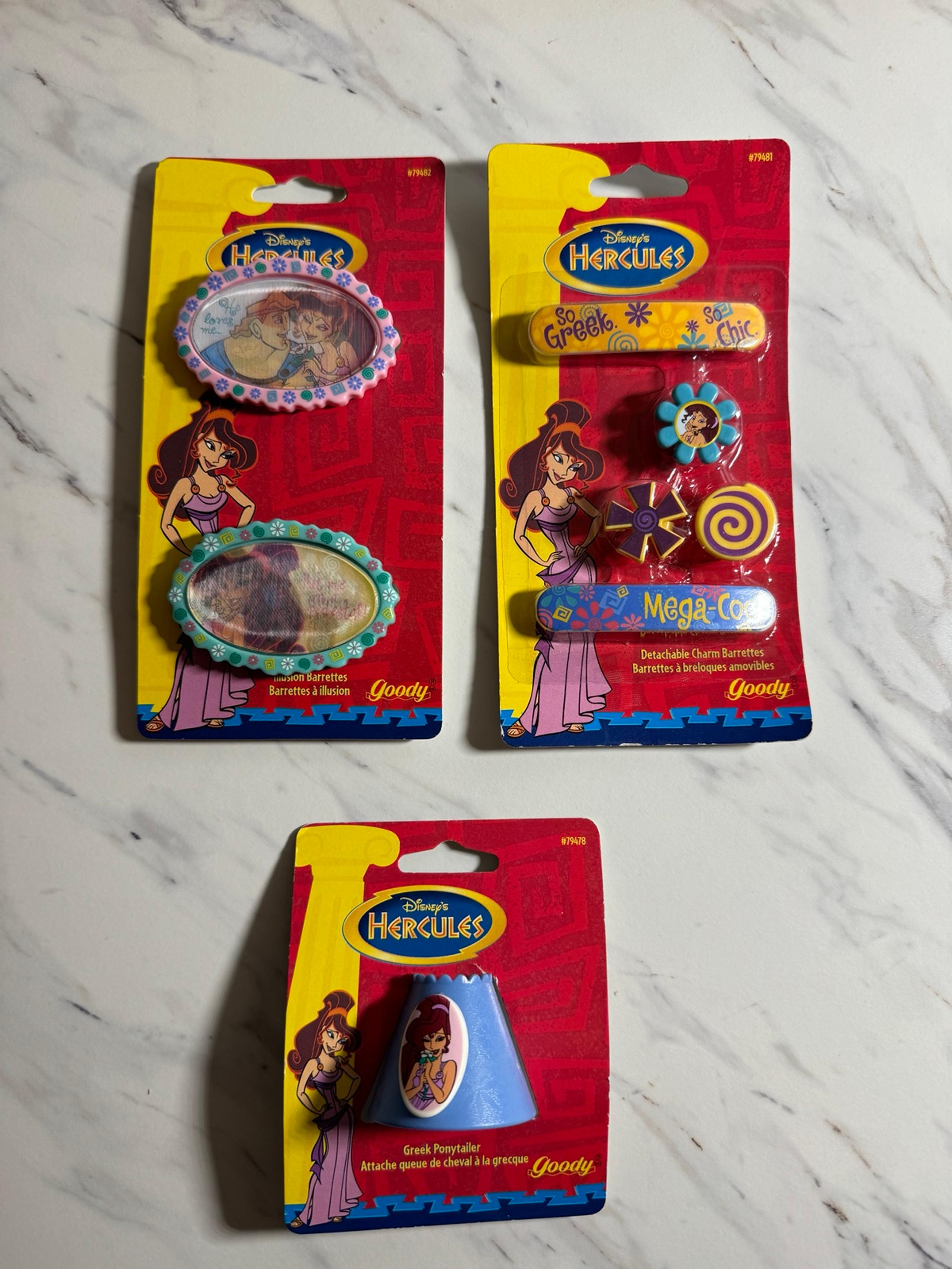 Disney megara hercules goody hairclips and accessories