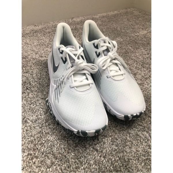 Nike Precision 5 White Wolf Grey Camo Men’s Sneakers Size 8