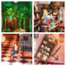DIY 3D Book Nook Kit Alice's Adventure 184pcs HTQ128