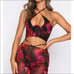NWT white fox boutique set in pink flame