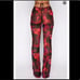NWT white fox boutique set in pink flame