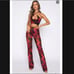 NWT white fox boutique set in pink flame