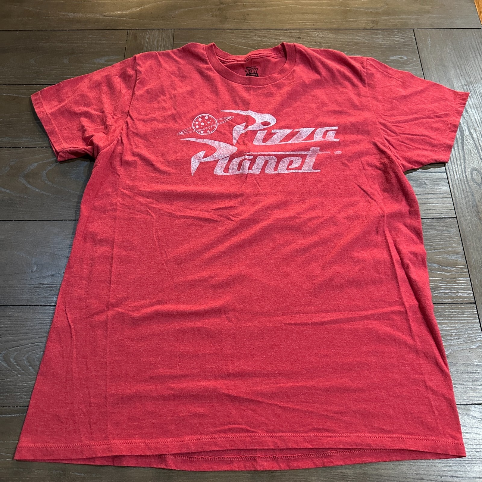 Disney Toy Story Pizza Planet T Shirt XL Pixar Red Short Sleeve