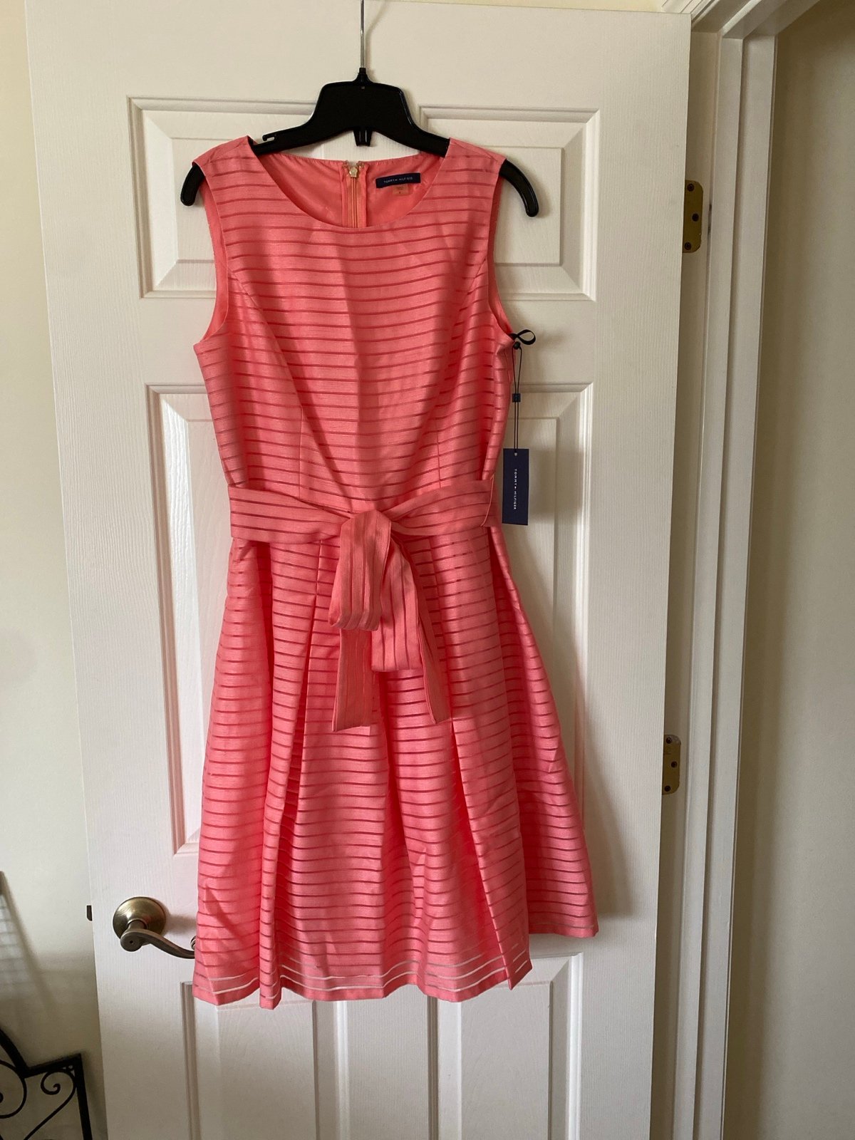 NWT Tommy Hilfiger's beautiful striped pink SZ 8