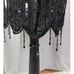 Vintage Lawrence Kazan Silk Sequin and Beaded Dress Black Medium
