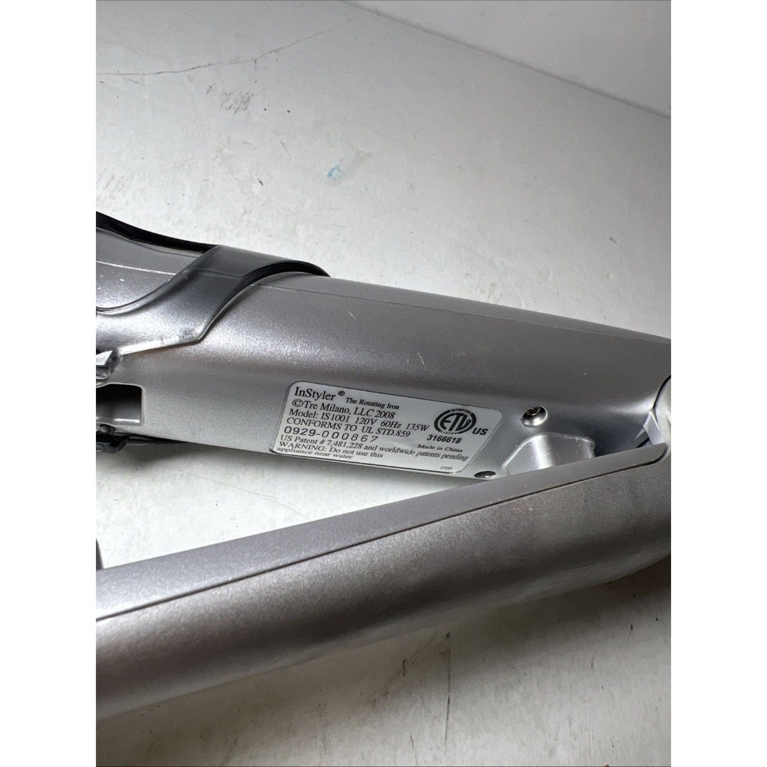 Instyler Rotating Hair Brush IS1001 Hot Curling Iron 1 1/4 Spinning 1.25 Barrel