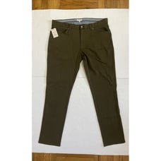Peter Millar Crown Ultimate Sateen Chino Pants Olive Green Juniper Sz 38 X 33